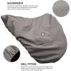 Harrison Howard Premium English Saddle Cover, Waterproof/Breathable Fleece-Lined Long-Lasting Outer Damage Protection Saddle Cover(Charcoal Grey)