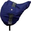 Harrison Howard Premium English Saddle Cover, Waterproof/Breathable Fleece-Lined Long-Lasting Outer Damage Protection Saddle Cover(Navy)