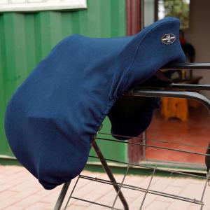 Harrison Howard Fleece Horse Saddle Cover for GP/CC Horse Saddle Cover Reliable Protection Dust Prevention Machine Washable – Purple(Deep Blue)