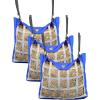 Harrison Howard Premium Durable Horse Hay Bag Slow Feed Hay Bag Waterproof Fabric Large Capacity Horse Tote 3pcs- Red(Blue)