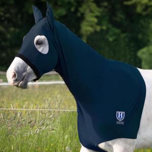 Harrison Howard Stretch Horse Slinky Hood All-Covered Comfortable Horse Sleazy Neck with Zipper-Navy Medium(Navy)