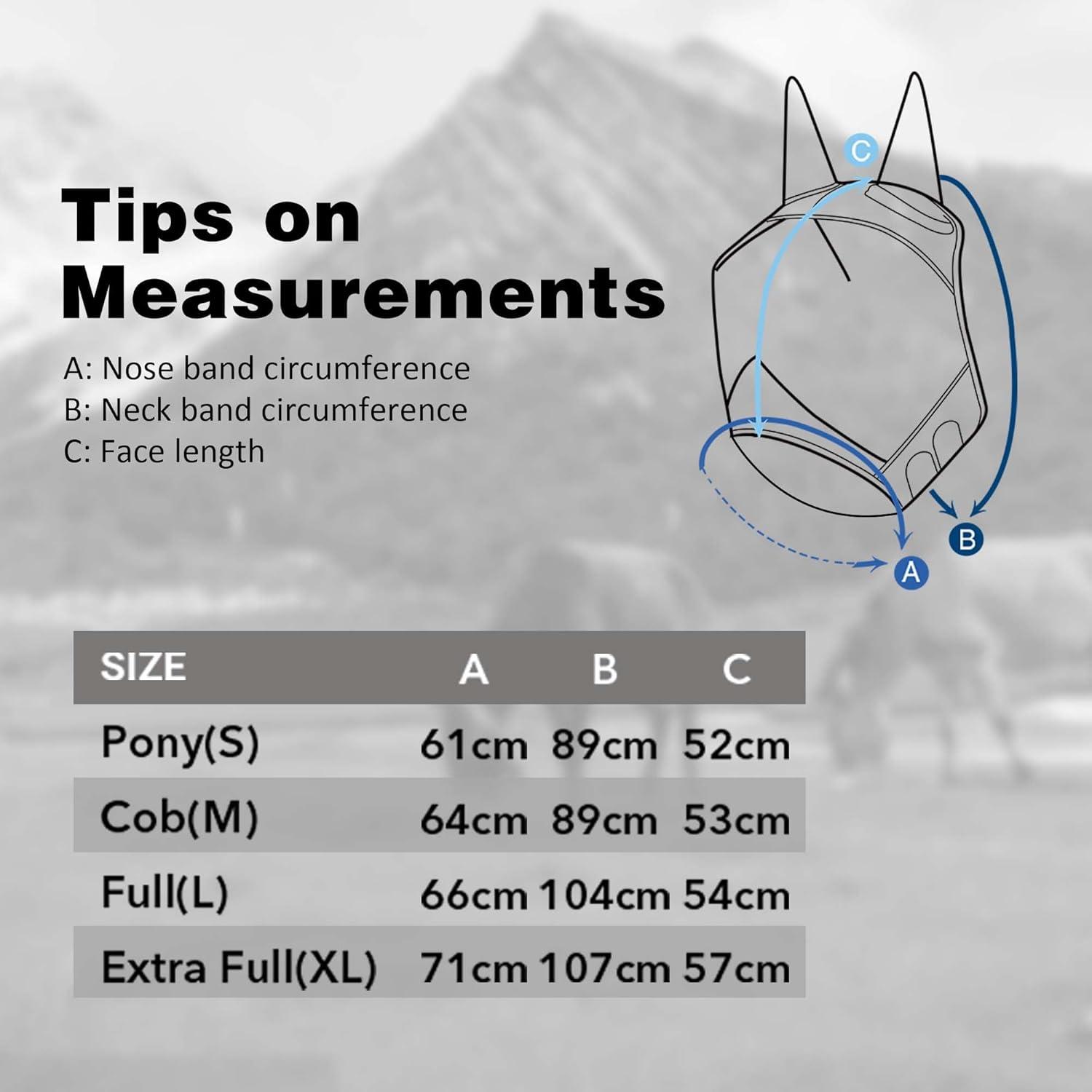 imageHarrison Howard Pro LumiVista Horse Half Face Fly Mask Large Eye Space with Ears UV Protection for Horse Cute Hearts LCute Hearts