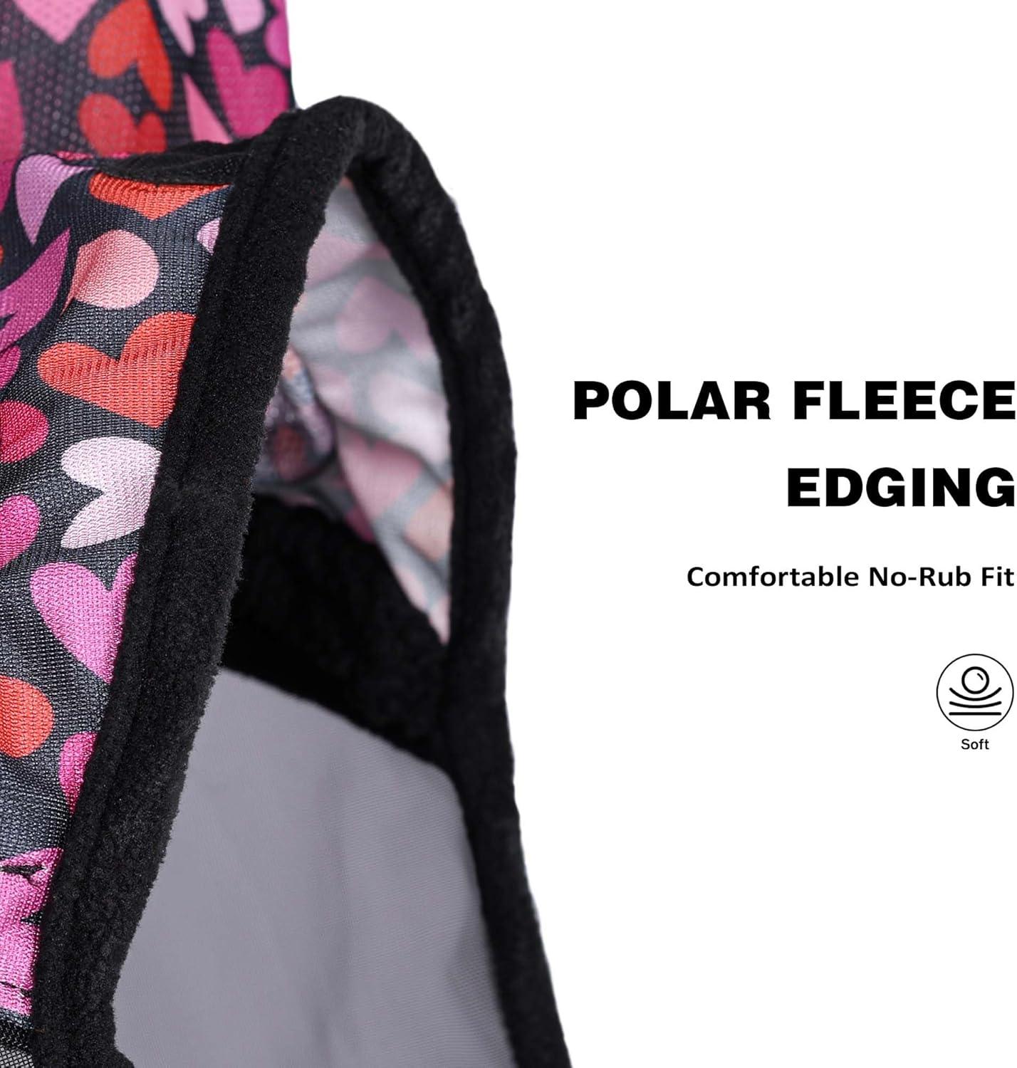 imageHarrison Howard Pro LumiVista Horse Half Face Fly Mask Large Eye Space with Ears UV Protection for Horse Cute Hearts LCute Hearts