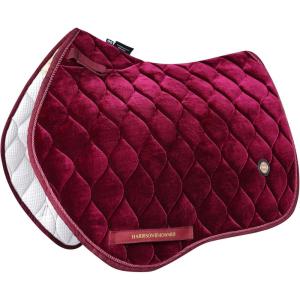 Harrison Howard Close Contact Saddle for Horse Riding Training English Saddle Pad Soft Cushioning for Horse Back(Burgundy)