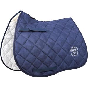 Harrison Howard English Saddle Pad for Horse Riding Non-Slip Suede All Purpose Saddle Pad Soft Cushioning for Horse Back(Navy)