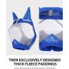 Harrison Howard CareMaster Horse Fly Mask UV Protective Fine Mesh with Extra Wool Soft Touch on Skin Cerulean Blue M(Champion Blue)