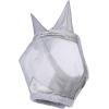 Harrison Howard CareMaster Horse Fly Mask UV Protective Fine Mesh with Extra Wool Soft Touch on Skin Cerulean Blue M(Silver)