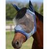 Harrison Howard CareMaster Horse Fly Mask UV Protective Fine Mesh with Extra Wool Soft Touch on Skin Cerulean Blue M(Cerulean Blue)