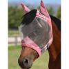 Harrison Howard CareMaster Horse Fly Mask UV Protective Fine Mesh with Extra Wool Soft Touch on Skin Cerulean Blue M(Light Pink)