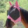 Harrison Howard CareMaster Horse Fly mask with Ears and Nose Fringe Fly Protector Defender Mask Light Pink Full Size(Light Pink)