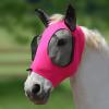 Harrison Howard Super Comfort Stretchy Fly Mask Large Eye Space with UV Protection Soft on Skin with Breathability Fly Mask -Amethyst Cob (Medium)(Rose Pink)