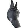 Harrison Howard UV-Proof Forelock Opening Reliable Protection Horse Fly Mask Long Nose with Ears Black Horse Large(Black)