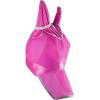 Harrison Howard UV-Proof Forelock Opening Reliable Protection Horse Fly Mask Long Nose with Ears Black Horse Large(Magenta)