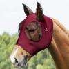 Harrison Howard Super Comfort Stretchy Fly Mask Large Eye Space with UV Protection Soft on Skin with Breathability Fly Mask -Amethyst Cob (Medium)(Burgundy)