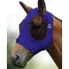 Harrison Howard Super Comfort Stretchy Fly Mask Large Eye Space with UV Protection Soft on Skin with Breathability Fly Mask -Amethyst Cob (Medium)(Navy Blue)