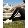 Harrison Howard Equestrian Knee-High Socks 3-Pairs Moisture-Wicking Silicone Anti-Slip Compatible with Long Boots/Short Boots(Pink/Plum/Black)