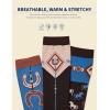 Harrison Howard Women’s Equestrian Knee-High Socks 3-Pairs, Compatible with Equestrian Boots, Comfortable Moisture-Wicking(Tri-blue)