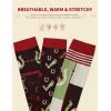 Harrison Howard Women’s Equestrian Knee-High Socks 3-Pairs, Compatible with Equestrian Boots, Comfortable Moisture-Wicking(Tri-burgundy)