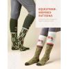 Harrison Howard Women’s Equestrian Knee-High Socks 3-Pairs, Compatible with Equestrian Boots, Comfortable Moisture-Wicking(Tri-green)
