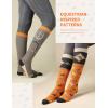 Harrison Howard Women’s Equestrian Knee-High Socks 3-Pairs, Compatible with Equestrian Boots, Comfortable Moisture-Wicking(Tri-orange)