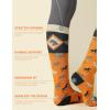 Harrison Howard Women’s Equestrian Knee-High Socks 3-Pairs, Compatible with Equestrian Boots, Comfortable Moisture-Wicking(Tri-orange)