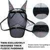 Harrison Howard Pro LumiVista Horse Full Face Fly Mask Large Eye Space Long Nose with Ears UV Protection for Horse Iridescent Prints M(Iridescent Prints)