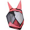 Harrison Howard Pro Luminous Horse Half Face Fly Mask Large Eye Space with Ears UV Protection for Horse Teal M(Coral Orange)