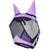 Harrison Howard Pro Luminous Horse Half Face Fly Mask Large Eye Space with Ears UV Protection for Horse Teal M(Gentle Lavendar)