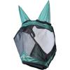 Harrison Howard Pro Luminous Horse Half Face Fly Mask Large Eye Space with Ears UV Protection for Horse Teal M(Hunter Green)