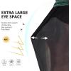 Harrison Howard Pro Luminous Horse Half Face Fly Mask Large Eye Space with Ears UV Protection for Horse Teal M(Hunter Green)