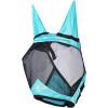 Harrison Howard Pro Luminous Horse Half Face Fly Mask Large Eye Space with Ears UV Protection for Horse Teal M(Teal)