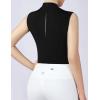 Harrison Howard Equestrian Shirts for Women Sleeveless Horse Riding Lightweight Quick-Dry Riding Shirts for Women(Black)