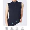 Harrison Howard Equestrian Shirts for Women Sleeveless Horse Riding Lightweight Quick-Dry Riding Shirts for Women(Navy)