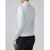 Harrison Howard Long Sleeve Equestrian Shirt Thermal Zip Jacket w/Fleece Interior Horse Riding Top with Extended Thumbholes(Light Grey)