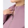Harrison Howard Long Sleeve Equestrian Shirt Thermal Zip Jacket w/Fleece Interior Horse Riding Top with Extended Thumbholes(Plum)