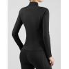 Harrison Howard Women’s Equestrian Riding Jacket,Thermal 4-Way Stretch Full-Zip Top with Hidden Pockets for Horse Riding(Black)