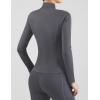 Harrison Howard Women’s Equestrian Riding Jacket,Thermal 4-Way Stretch Full-Zip Top with Hidden Pockets for Horse Riding(Deep Grey)