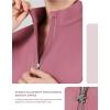 Harrison Howard Women’s Equestrian Riding Jacket,Thermal 4-Way Stretch Full-Zip Top with Hidden Pockets for Horse Riding(Dry Rose)