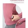 Harrison Howard Women’s Equestrian Riding Jacket,Thermal 4-Way Stretch Full-Zip Top with Hidden Pockets for Horse Riding(Dry Rose)