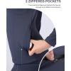 Harrison Howard Women’s Equestrian Riding Jacket,Thermal 4-Way Stretch Full-Zip Top with Hidden Pockets for Horse Riding(Navy)