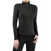 Harrison Howard Women’s Equestrian Riding Jacket,Thermal 4-Way Stretch Full-Zip Top with Hidden Pockets for Horse Riding(Black)