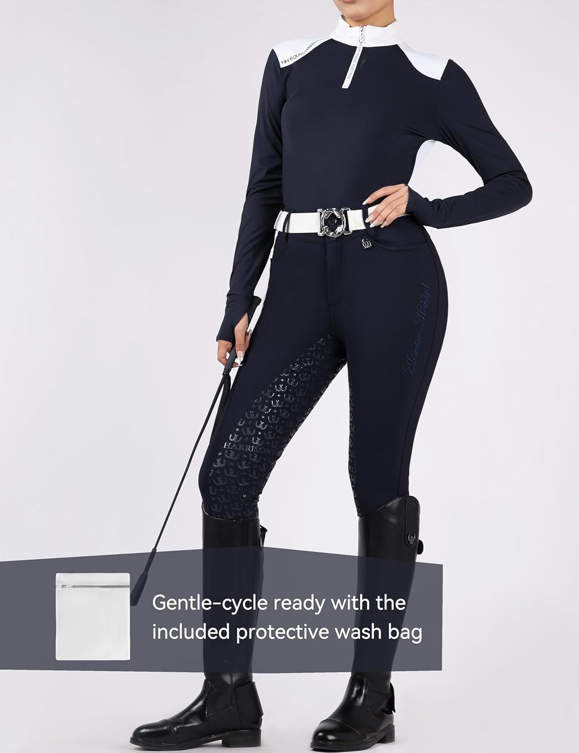 image:imageHarrison Howard FullSeat Silicone Breeches for Women Horse Riding Pants SlipResistant Riding Tights Equestrian WomenNavy