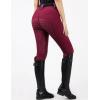 Harrison Howard Full-Seat Silicone Breeches for Women Horse Riding Pants Slip-Resistant Riding Tights Equestrian Women(Burgundy)
