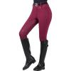 Harrison Howard Full-Seat Silicone Breeches for Women Horse Riding Pants Slip-Resistant Riding Tights Equestrian Women(Burgundy)