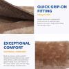 Harrison Howard Fleece Halter Covers for Horses, Set of 9, Prevent Hair Loss Pressure Marks, Padded Horse Halter Fleece Set Black(Brown)