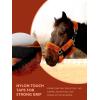 Harrison Howard Fleece Halter Covers for Horses, Set of 9, Prevent Hair Loss Pressure Marks, Padded Horse Halter Fleece Set Black(Medium Brown)