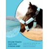 Harrison Howard Fleece Halter Covers for Horses, Set of 9, Prevent Hair Loss Pressure Marks, Padded Horse Halter Fleece Set Black(Sky Blue)