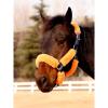 Harrison Howard Fleece Halter Covers for Horses, Set of 9, Prevent Hair Loss Pressure Marks, Padded Horse Halter Fleece Set Black(Bright Orange)
