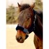 Harrison Howard Fleece Halter Covers for Horses, Set of 9, Prevent Hair Loss Pressure Marks, Padded Horse Halter Fleece Set Black(Trypan Blue)