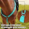 Harrison Howard Equestrian Horse Breast Collars Braided Paracord Chest with Personalized Beading Paracord Horse Tack Green(Green)